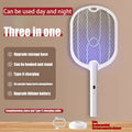 3 in 1 Electric Mosquito Swatter Mosquito Killer Lamp Killer Insect Killer 3000V Type-C Rechargeable Mosquito Killer Fly Killer