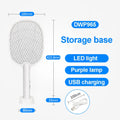 Electric Mosquito Swatter Mosquito Killer Lamp Killer Insect Killer 2500V Type-C Rechargeable Mosquito Killer Fly Killer